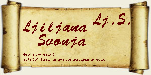 Ljiljana Švonja vizit kartica